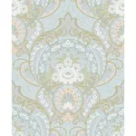 Brewster Home Fashions Nasrin Light Blue Damask Wallpaper - SKU 316011