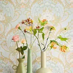 Brewster Home Fashions Nasrin Light Blue Damask Wallpaper - SKU 316011
