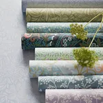 Brewster Home Fashions Nasrin Light Blue Damask Wallpaper - SKU 316011