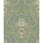 Brewster Home Fashions Nasrin Sea Green Damask Wallpaper - SKU 316013