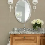 Brewster Home Fashions Natural Linen Light Brown Textured Wallpaper - SKU 4168-16619