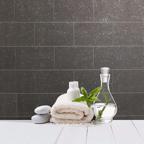 Brewster Home Fashions Neale Black Subway Tile Wallpaper - SKU 2814-M1055
