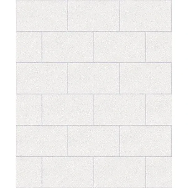 2814-M1054 | Neale White Subway Tile Wallpaper