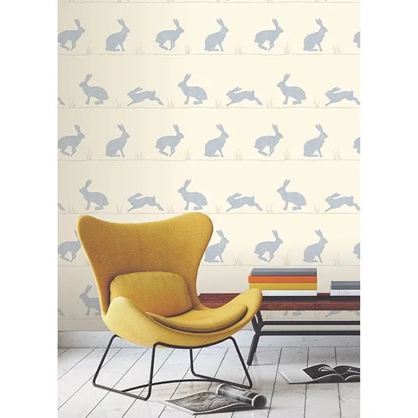 Brewster Home Fashions Nell Beige Rabbit Wallpaper - SKU 2900-41266