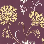 Brewster Home Fashions Nerida Purple Floral Silhouette Wallpaper - SKU DL30456