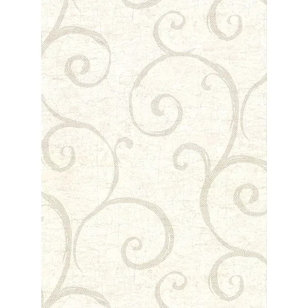 Brewster Home Fashions Newbury Cream Geometric Faux Plaster Wallpaper - SKU 2921-50717