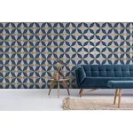 Brewster Home Fashions Newby Navy Geometric Wallpaper - SKU 2900-42548