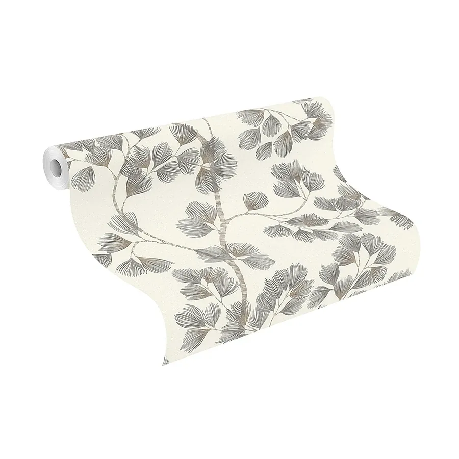 Brewster Home Fashions Newcomb Grey Trailing Branches Wallpaper - SKU RH866933