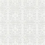 Brewster Home Fashions Nico White Square Paintable Wallpaper - SKU 4000-96291