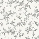 Brewster Home Fashions Nightingale Charcoal Floral Trail Wallpaper - SKU 4072-70065