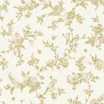 Brewster Home Fashions Nightingale Wheat Floral Trail Wallpaper - SKU 4072-70061