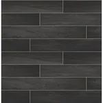 Brewster Home Fashions Nika Black Sleek Wood Wallpaper - SKU 2767-23820