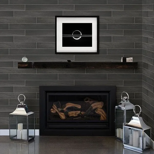 Brewster Home Fashions Nika Black Sleek Wood Wallpaper - SKU 2767-23820