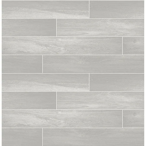 2767-23817 | Nika Grey Sleek Wood Wallpaper