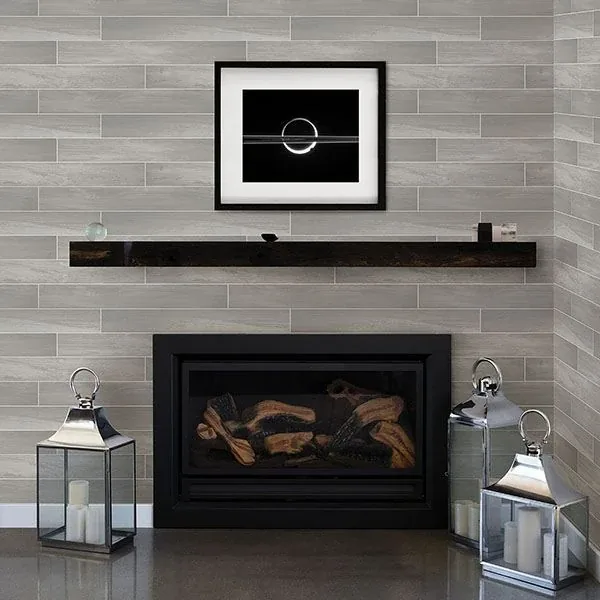 Brewster Home Fashions Nika Grey Sleek Wood Wallpaper - SKU 2767-23817