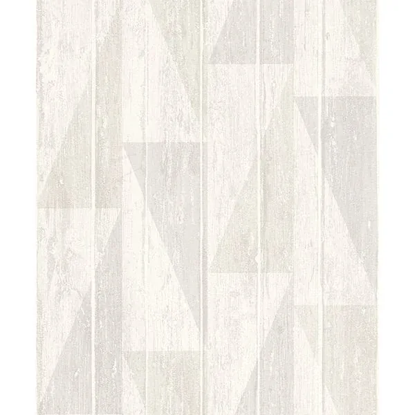 Brewster Home Fashions Nilsson White Geometric Wood Wallpaper - SKU RH809107