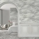 Brewster Home Fashions Nimbostratus Pewter Cloud Wallpaper - SKU BG5705