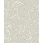Brewster Home Fashions Noemi Silver Acanthus Wallpaper - SKU 4058-24834