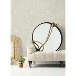 Brewster Home Fashions Noemi Silver Acanthus Wallpaper - SKU 4058-24834