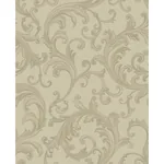 Brewster Home Fashions Noemi Taupe Acanthus Wallpaper - SKU 4058-24831