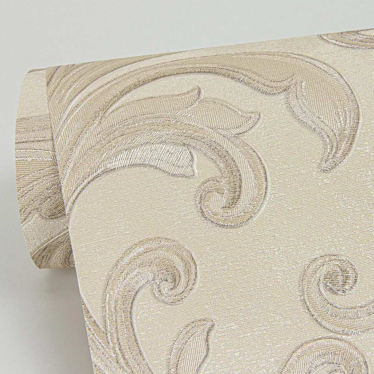 Brewster Home Fashions Noemi Taupe Acanthus Wallpaper - SKU 4058-24831