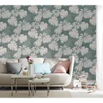 Brewster Home Fashions Nona Grey Tropical Leaves Wallpaper | Wallpaper Twins Brewster Home Fashions Nona Grey Tropical Leaves Wallpaper - SKU MG31601