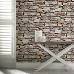 Brewster Home Fashions Norman Neutral Stone Wallpaper - SKU AH668901