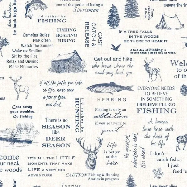 3118-01474 | North Navy Camping Quotes Wallpaper