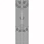 Brewster Home Fashions Nouveau White Paintable Dado Wallpaper - SKU RD06681