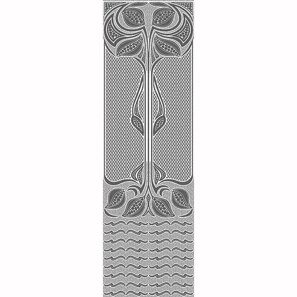 Brewster Home Fashions Nouveau White Paintable Dado Wallpaper - SKU RD06681