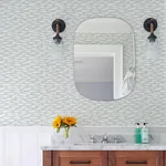 Brewster Home Fashions Nunkie Light Blue Sardine Wallpaper - SKU 3122-10502