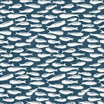 Brewster Home Fashions Nunkie Navy Sardine Wallpaper - SKU 3122-10522