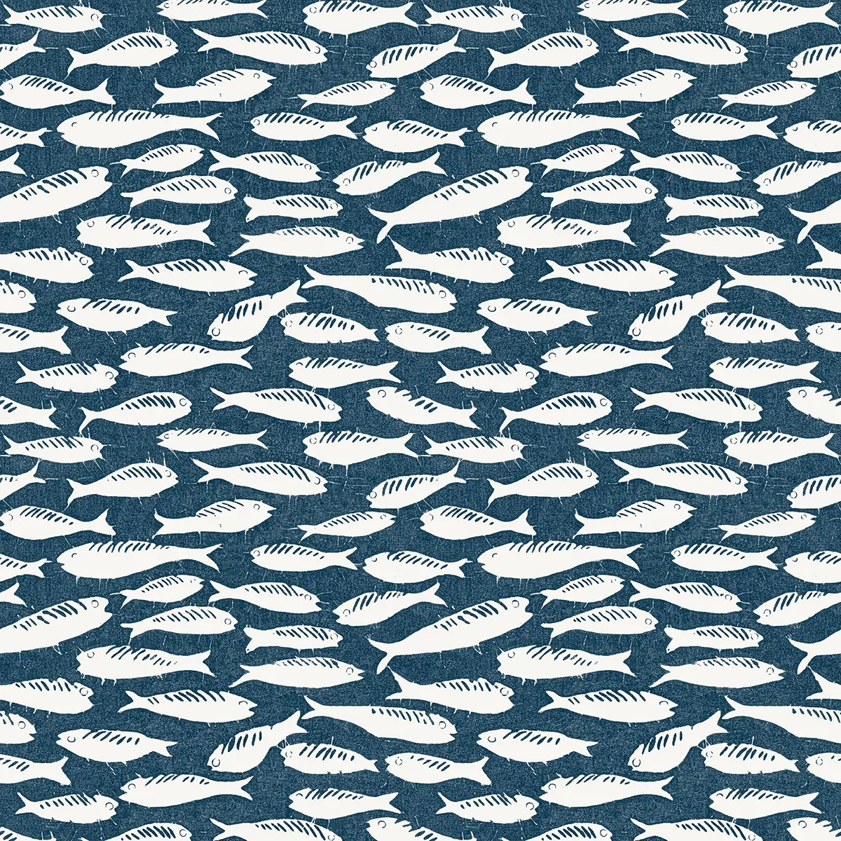 3122-10522 | Nunkie Navy Sardine Wallpaper