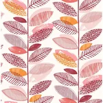 Brewster Home Fashions Nyssa Coral Leaves Wallpaper - SKU 2904-25684