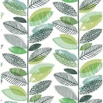Brewster Home Fashions Nyssa Green Leaves Wallpaper | Wallpaper Twins Brewster Home Fashions Nyssa Green Leaves Wallpaper - SKU 2904-25681