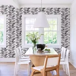 Brewster Home Fashions Nyssa Grey Leaves Wallpaper | Wallpaper Twins Brewster Home Fashions Nyssa Grey Leaves Wallpaper - SKU 2904-25683