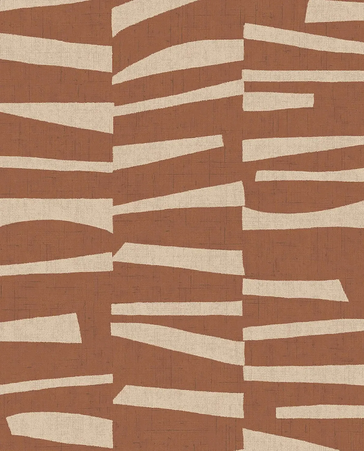 EJ318026 | Ode Rust Staggered Stripes Wallpaper