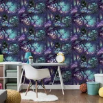 Brewster Home Fashions Oleda Dark Blue Magical Garden Wallpaper - SKU AH923804