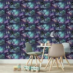 Brewster Home Fashions Oleda Dark Blue Magical Garden Wallpaper - SKU AH923804
