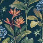 Brewster Home Fashions Oliana Navy Floral Wallpaper - SKU BG8487