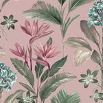 Brewster Home Fashions Oliana Pink Floral Wallpaper - SKU BG8485