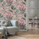 Brewster Home Fashions Oliana Pink Floral Wallpaper - SKU BG8485