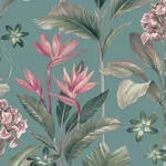 Brewster Home Fashions Oliana Teal Floral Wallpaper | Wallpaper Twins Brewster Home Fashions Oliana Teal Floral Wallpaper - SKU BG8486