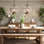 Brewster Home Fashions Olivia Beige Floral Wallpaper - SKU BG5908