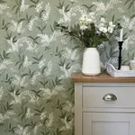 Brewster Home Fashions Olivia Sage Floral Wallpaper - SKU BG5907