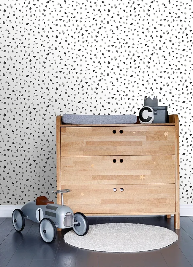 Brewster Home Fashions Ona Charcoal Terrazzo Wallpaper - SKU 4060-139034