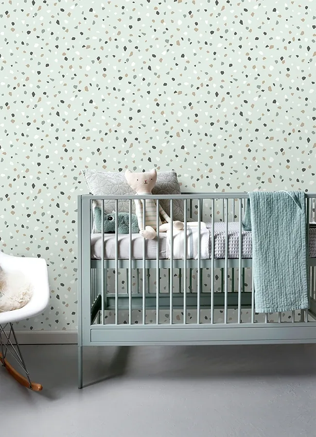 Brewster Home Fashions Ona Mint Terrazzo Wallpaper - SKU 4060-139036