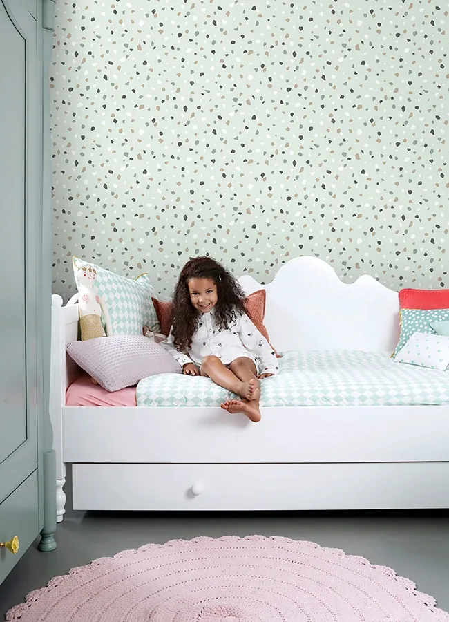 Brewster Home Fashions Ona Mint Terrazzo Wallpaper - SKU 4060-139036