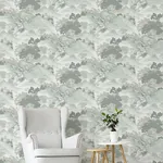 Brewster Home Fashions Ordos Light Green Eastern Toile Wallpaper - SKU M1191