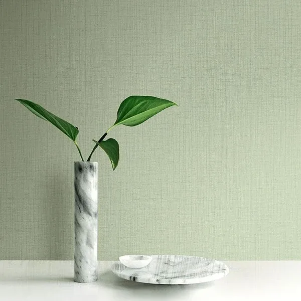 Brewster Home Fashions Oriel Light Green Fine Linen Wallpaper - SKU 2765-BW40804